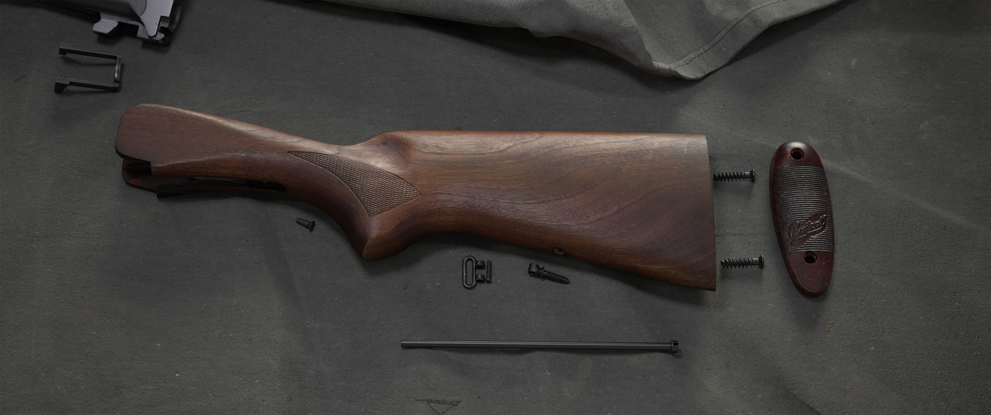 Scan IZh-27 M or  MP-27 M USSR russian double barrel shotgun 3D model_5