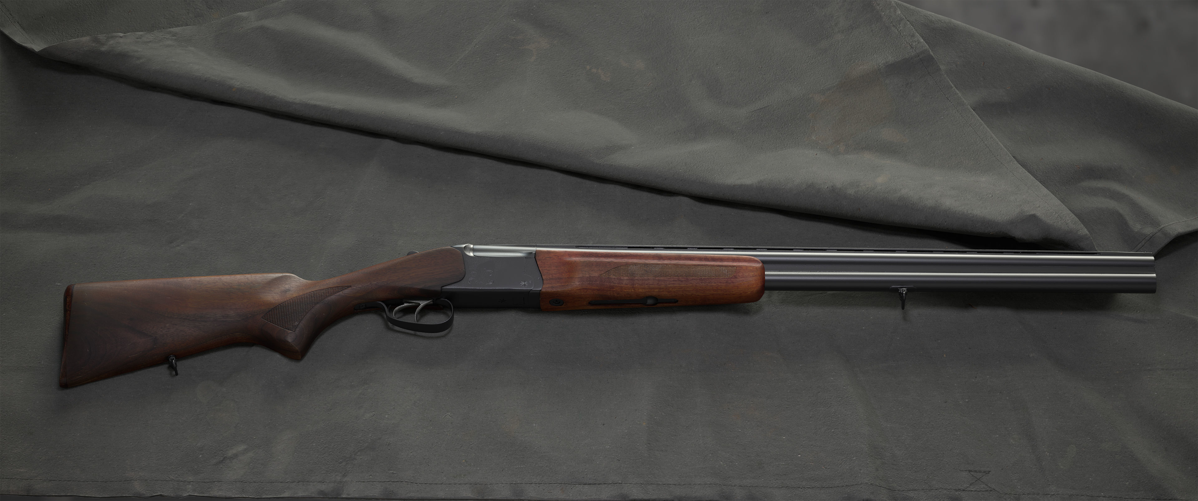 Scan IZh-27 M or  MP-27 M USSR russian double barrel shotgun 3D model_2