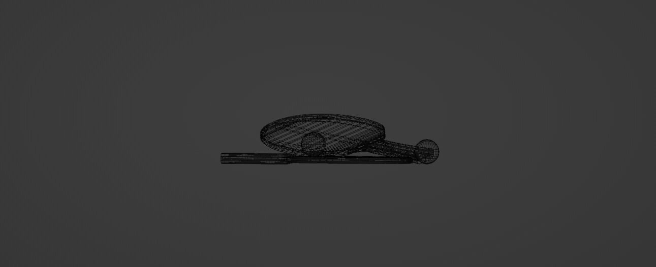 Table Tennis Bats  Free 3D model_1