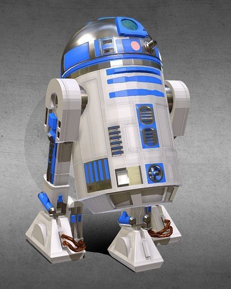 R2 D2 Model 3D model_1