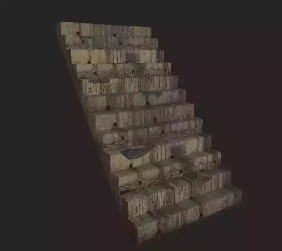 Concrete Stairs Dirty