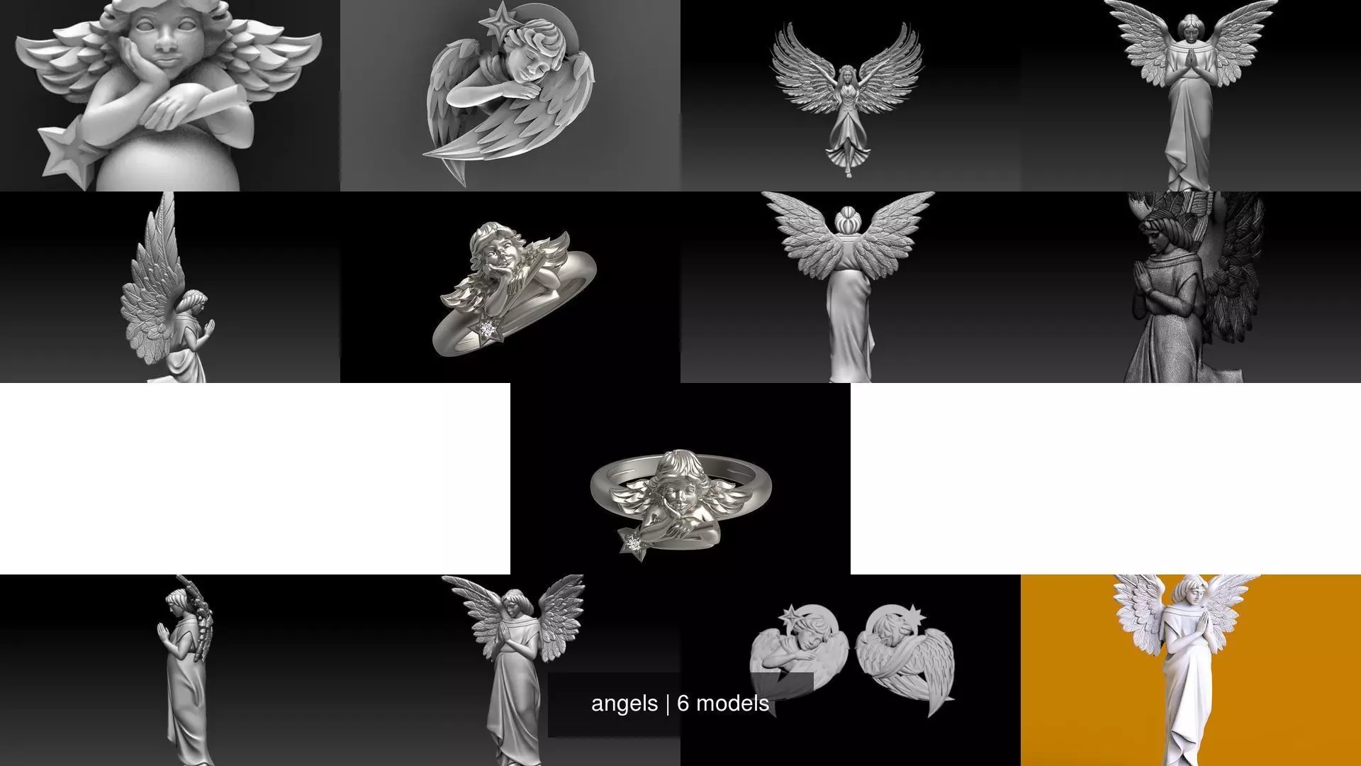 angels 3D Model Collection_0