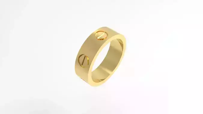 Love Ring 17 7mm 3D print model