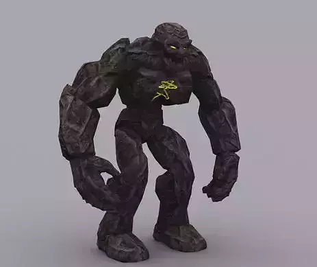GOLEM GAME READY ANIMATED MODEL