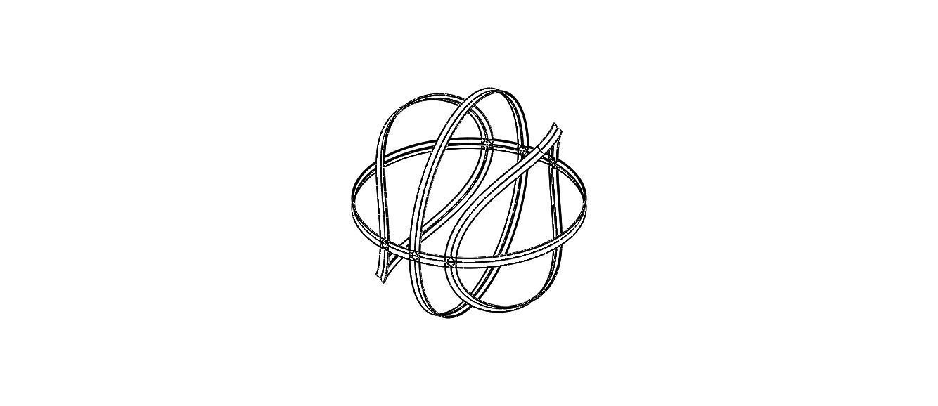 Wireframe Shape Basketball 3D print model_10