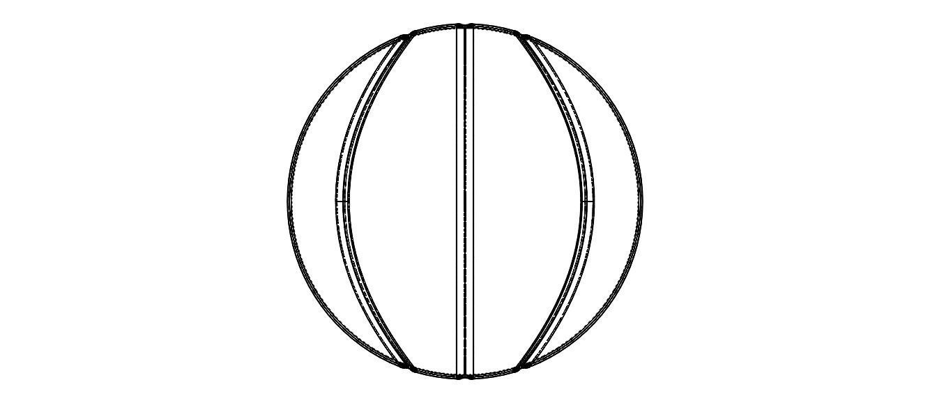 Wireframe Shape Basketball 3D print model_31