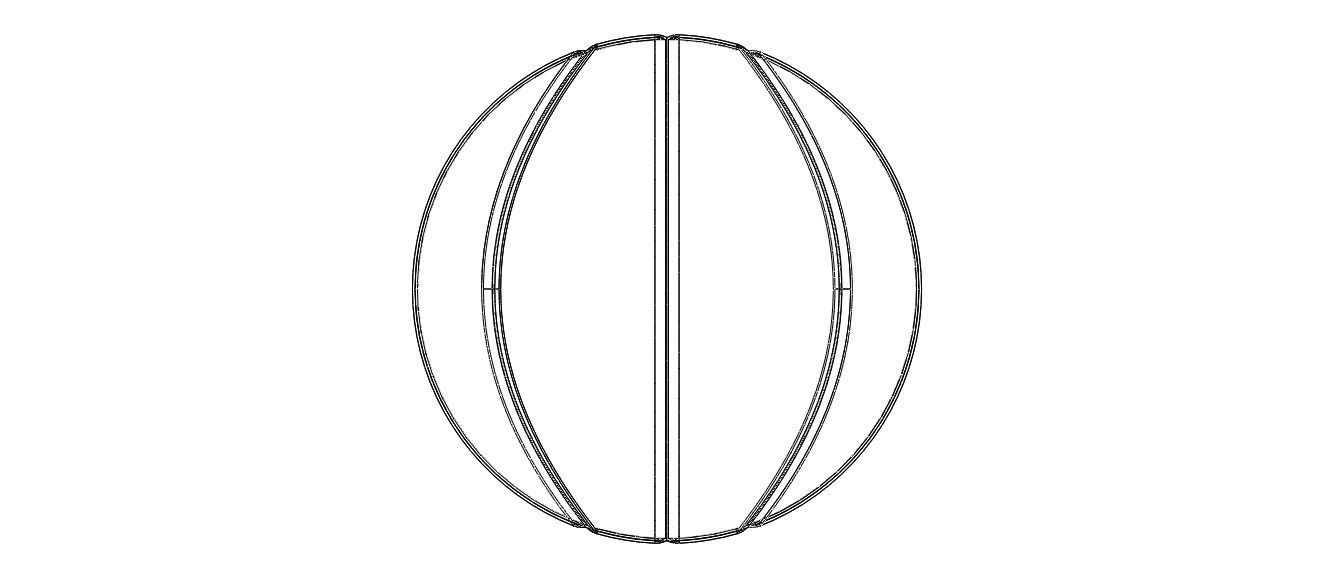Wireframe Shape Basketball 3D print model_32