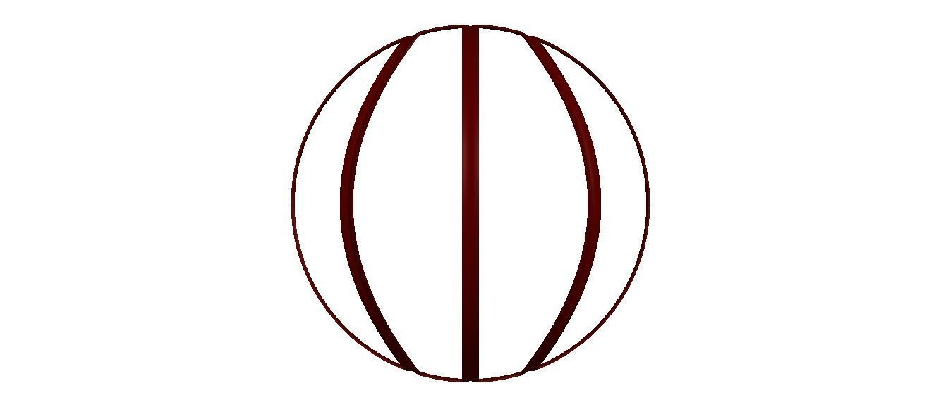 Wireframe Shape Basketball 3D print model_33