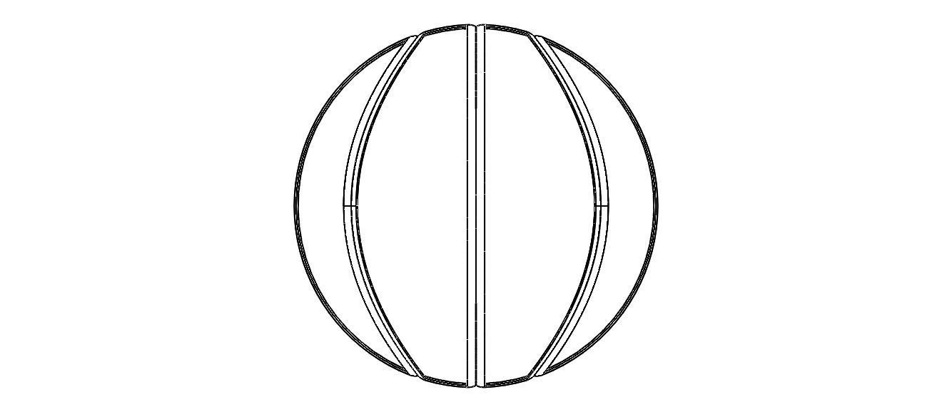 Wireframe Shape Basketball 3D print model_14
