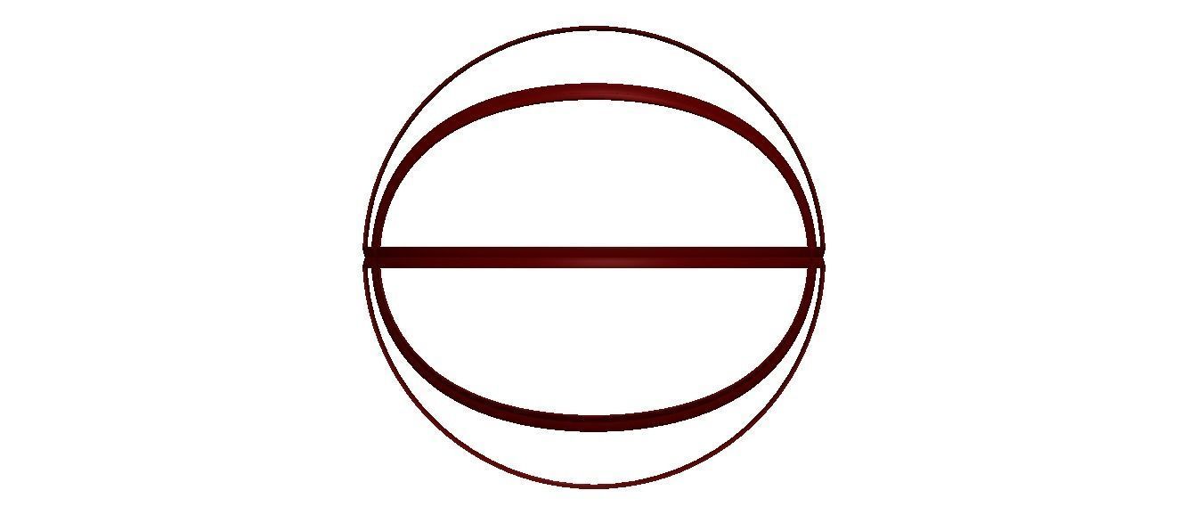 Wireframe Shape Basketball 3D print model_41