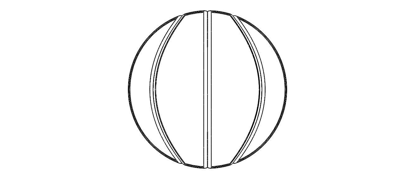Wireframe Shape Basketball 3D print model_30