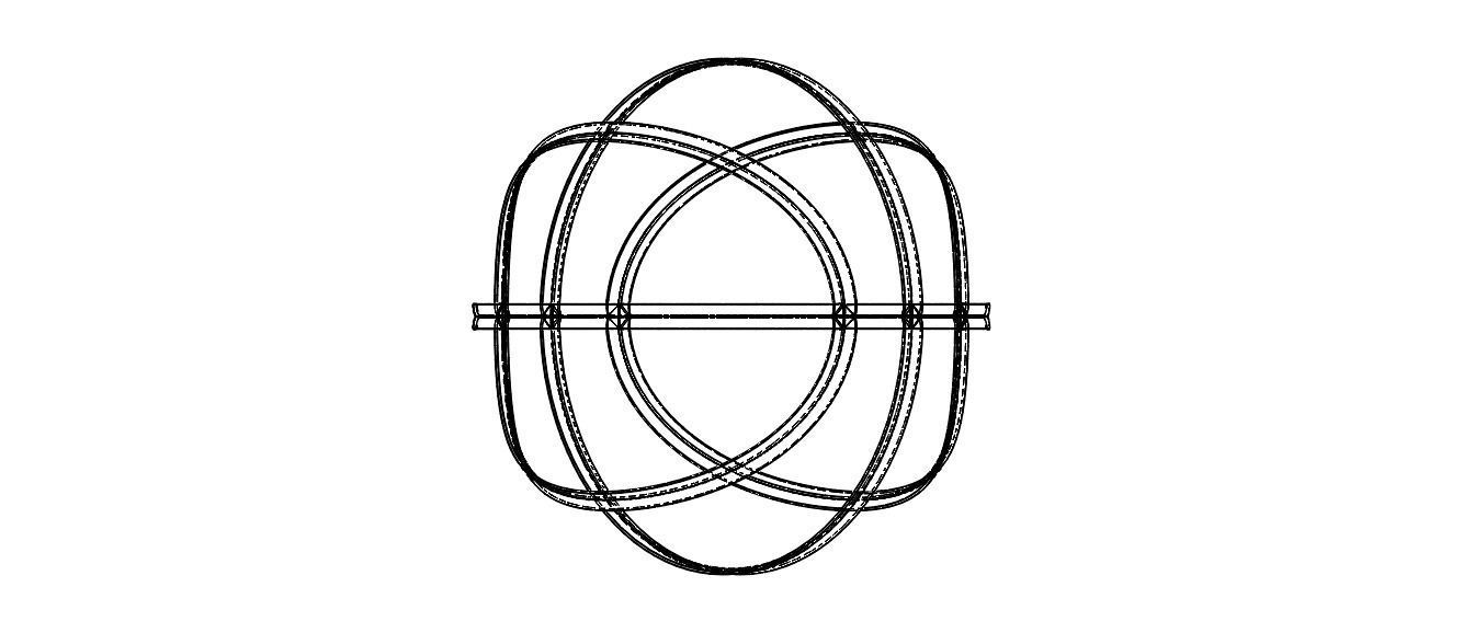Wireframe Shape Basketball 3D print model_35