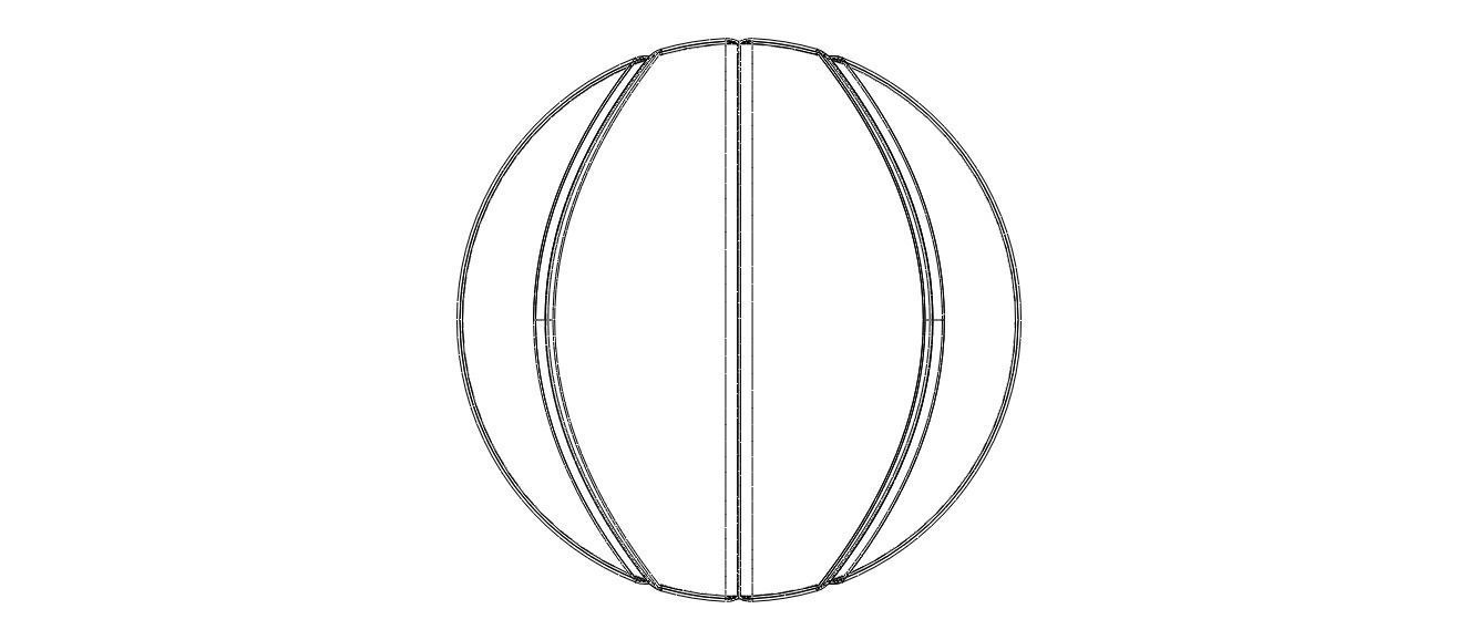Wireframe Shape Basketball 3D print model_16