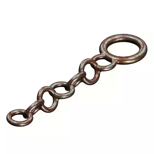 Rusty Metal Chain 3D model