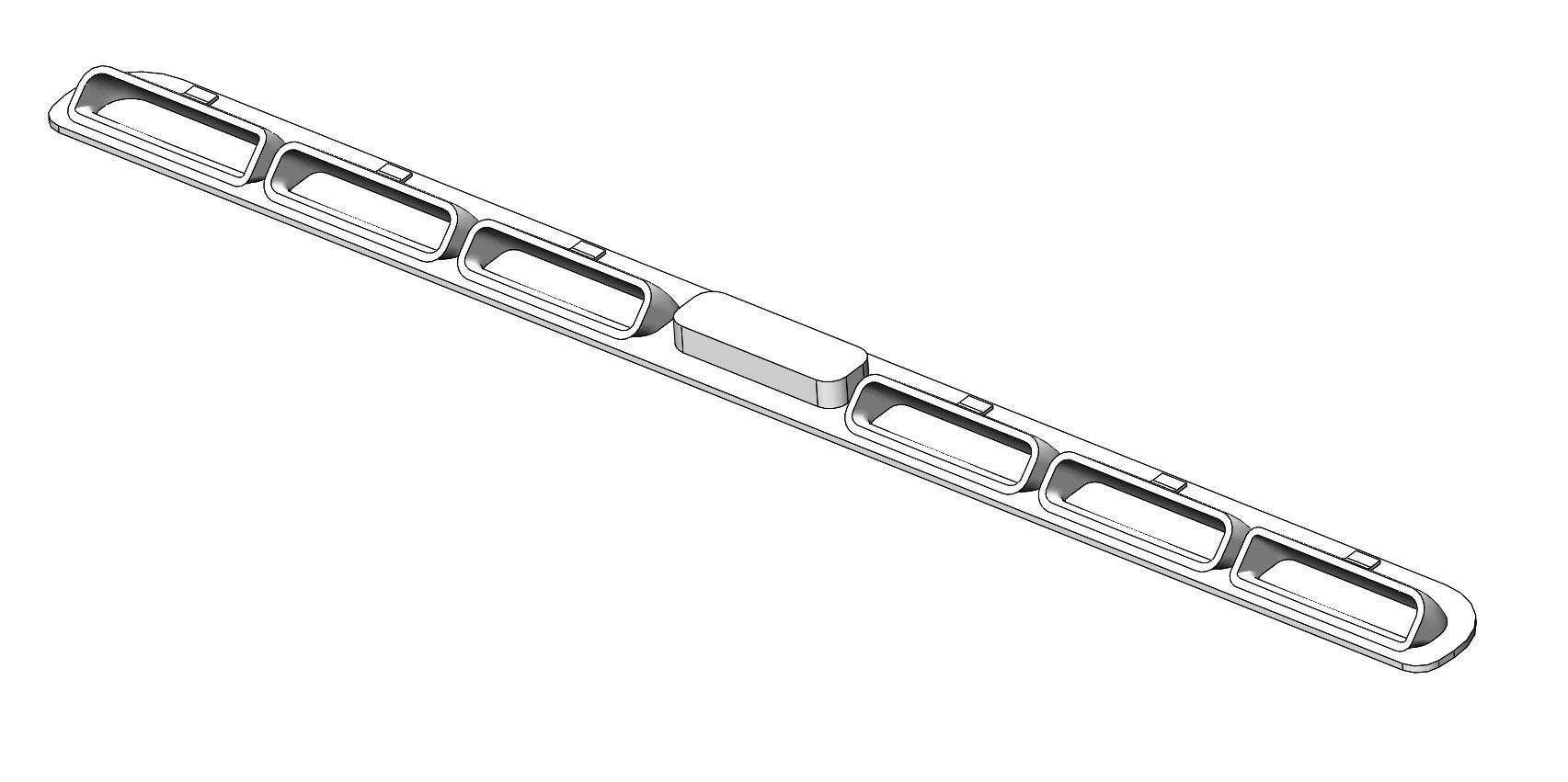 Puxador da Cortina do Teto Solar Golf Jetta Bora  3D print model_2