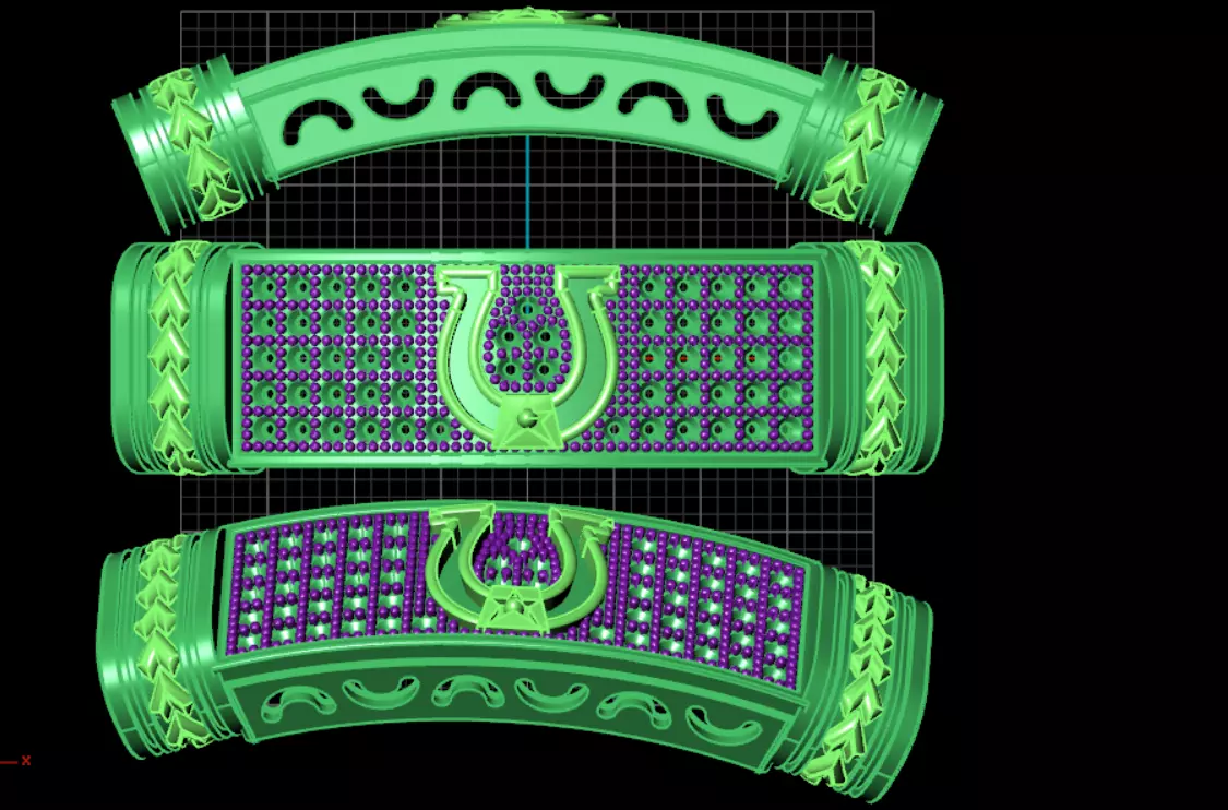 16 Jens Silver Lather Bracelets 3D print model