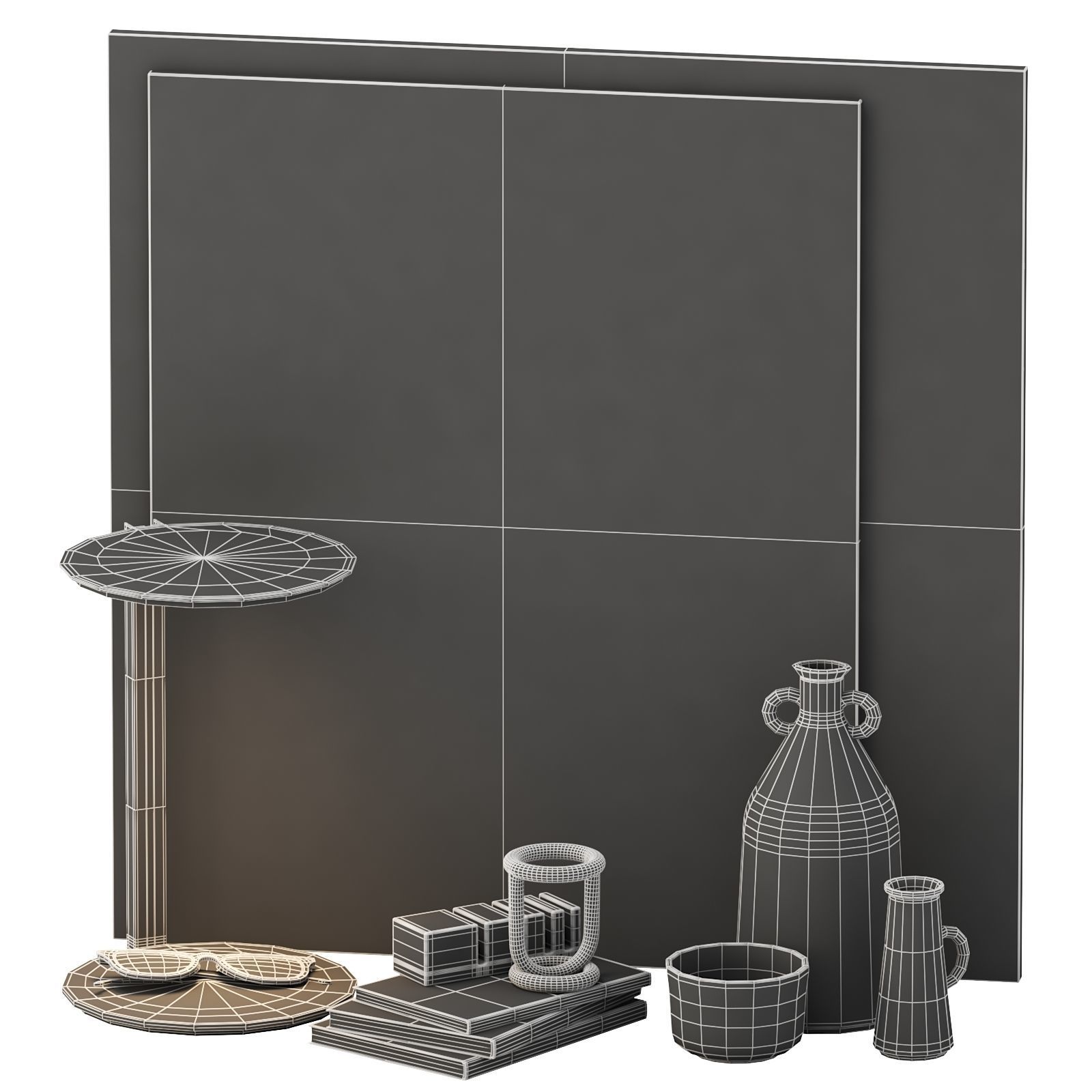 Dec Set Plaster portrait 03 3D model_5