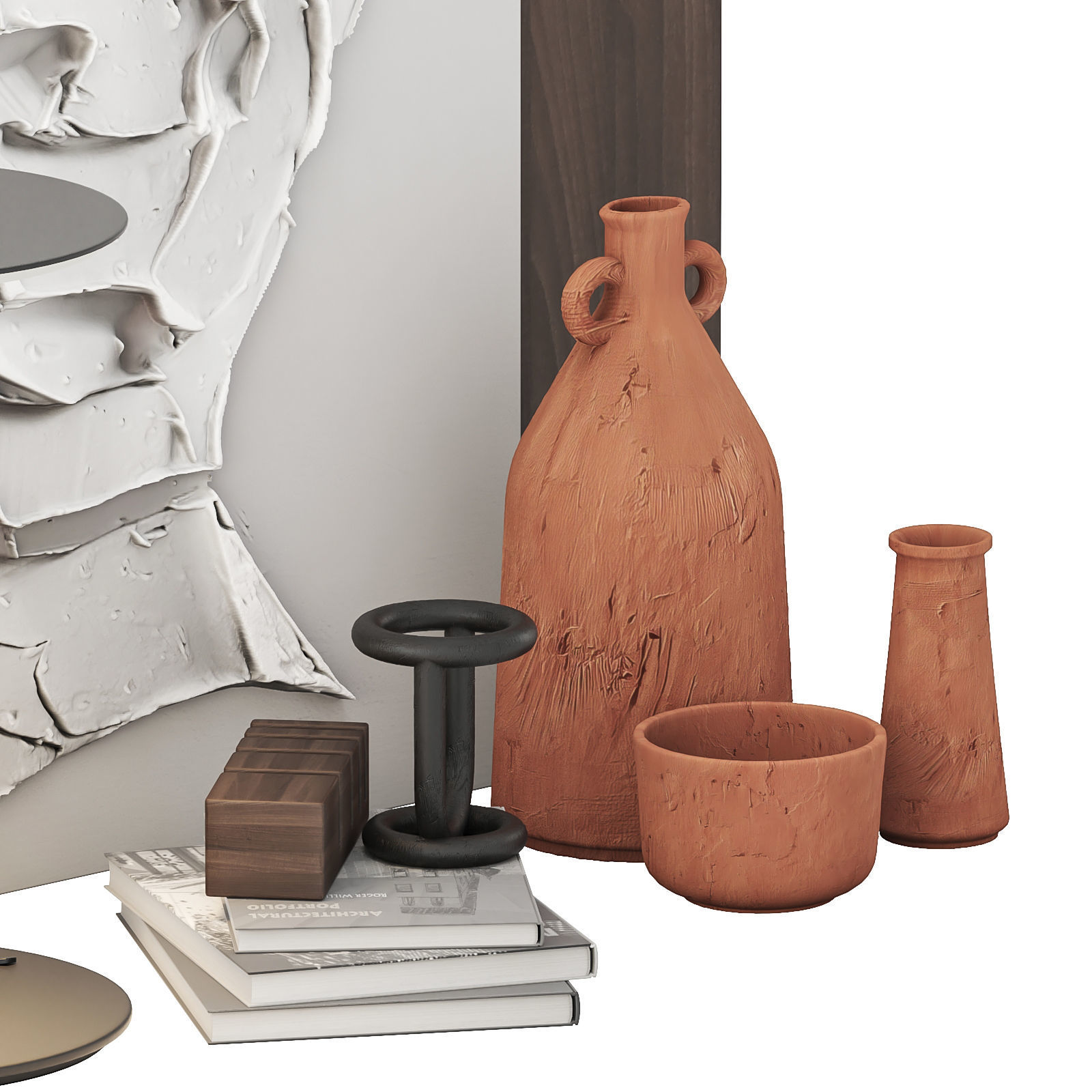 Dec Set Plaster portrait 03 3D model_2