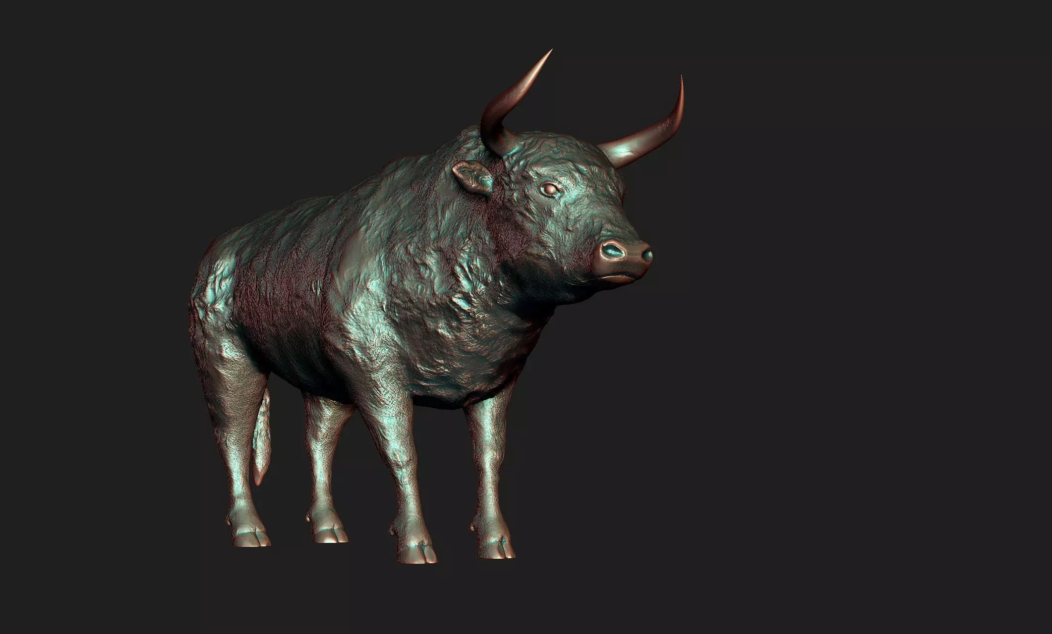 bull 3d model 3D print model