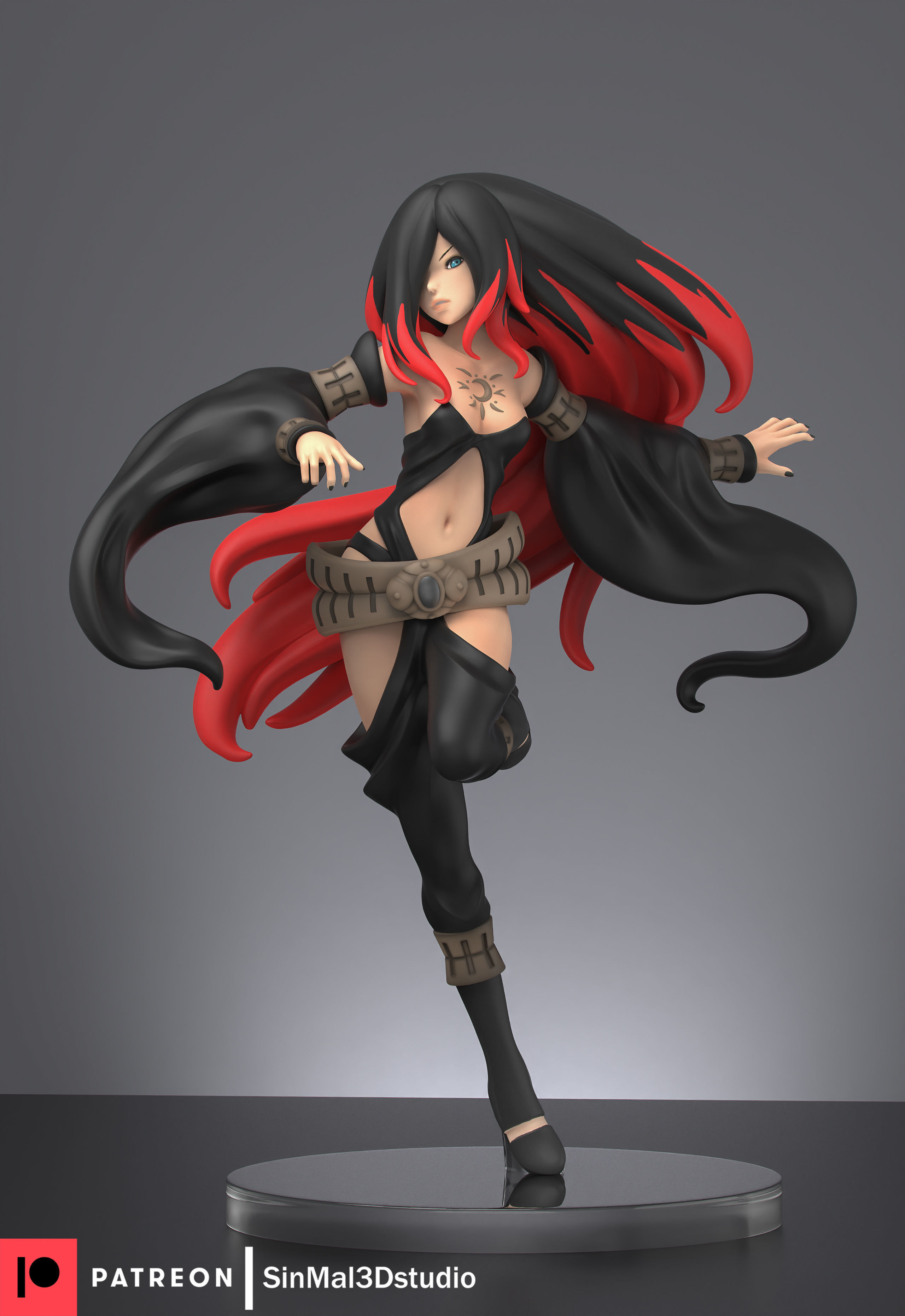 Gravity rush Raven 3d print model  3D print model_2