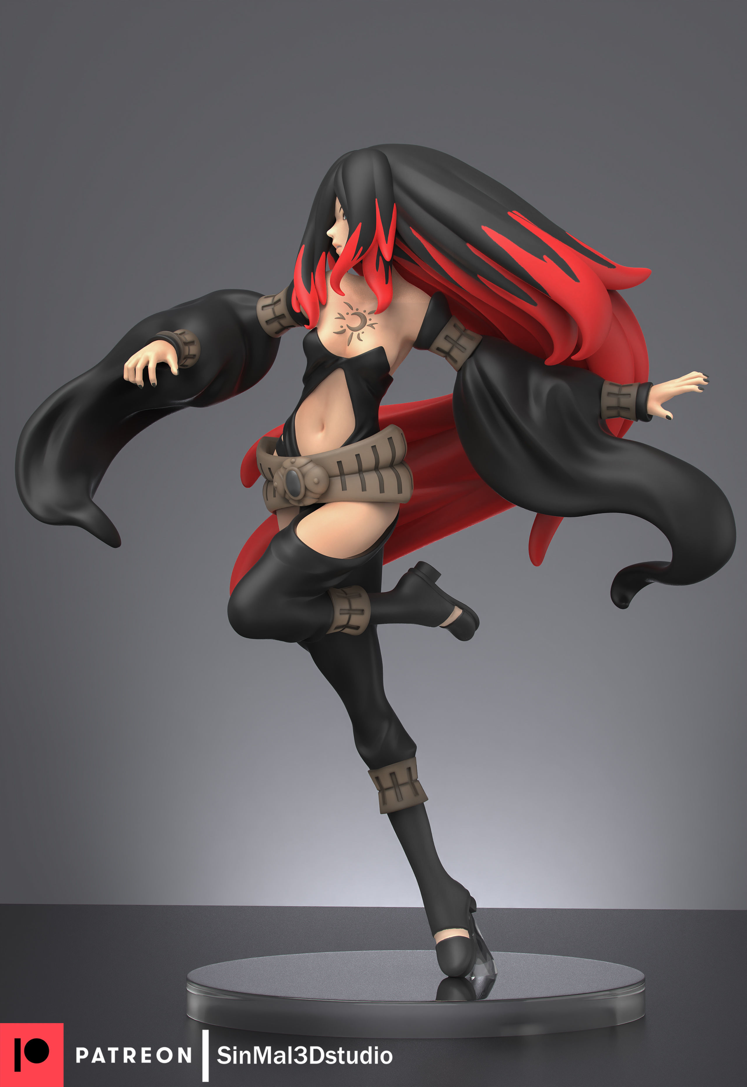 Gravity rush Raven 3d print model  3D print model_3