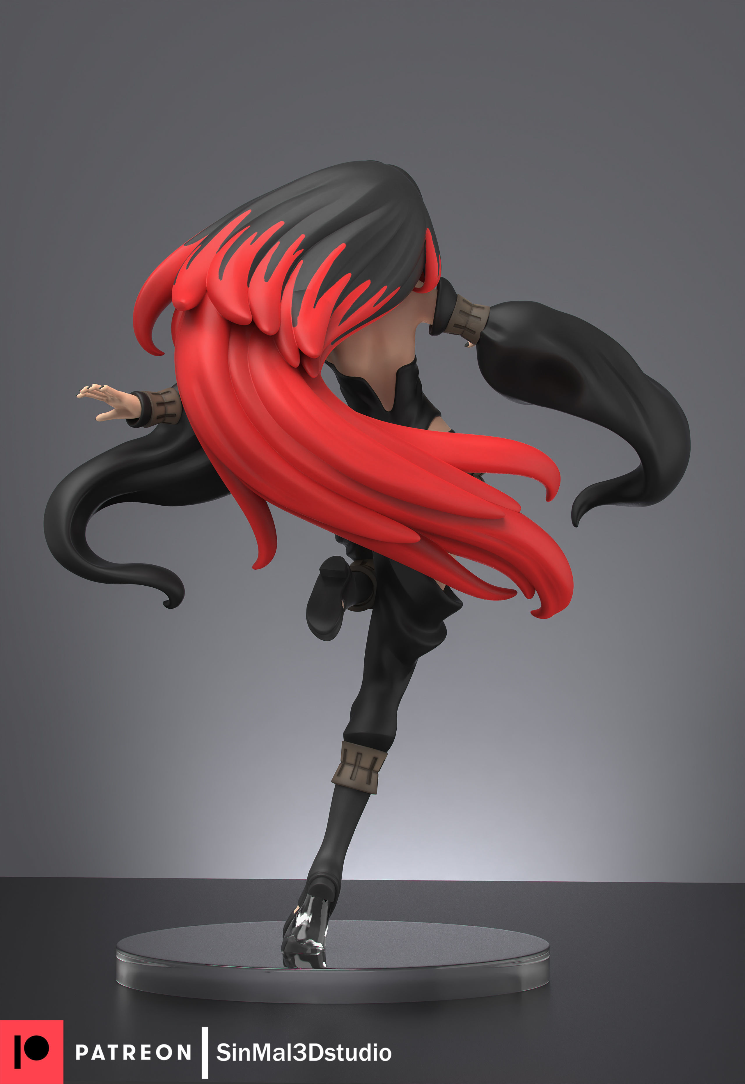 Gravity rush Raven 3d print model  3D print model_4
