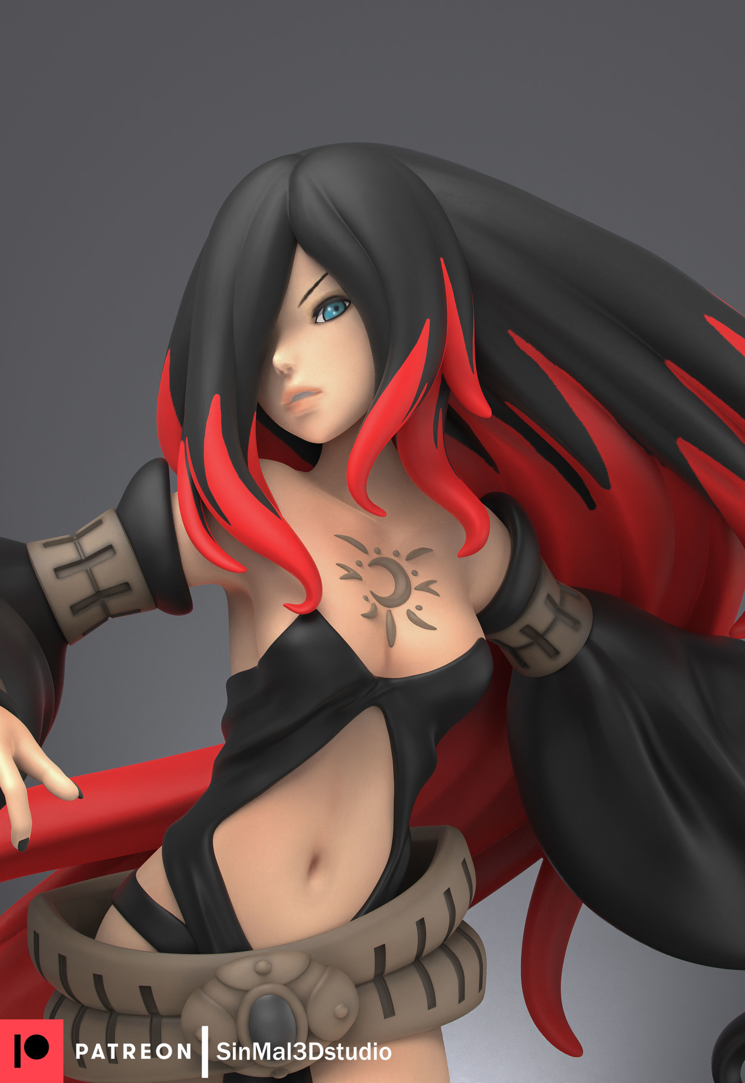 Gravity rush Raven 3d print model  3D print model_6