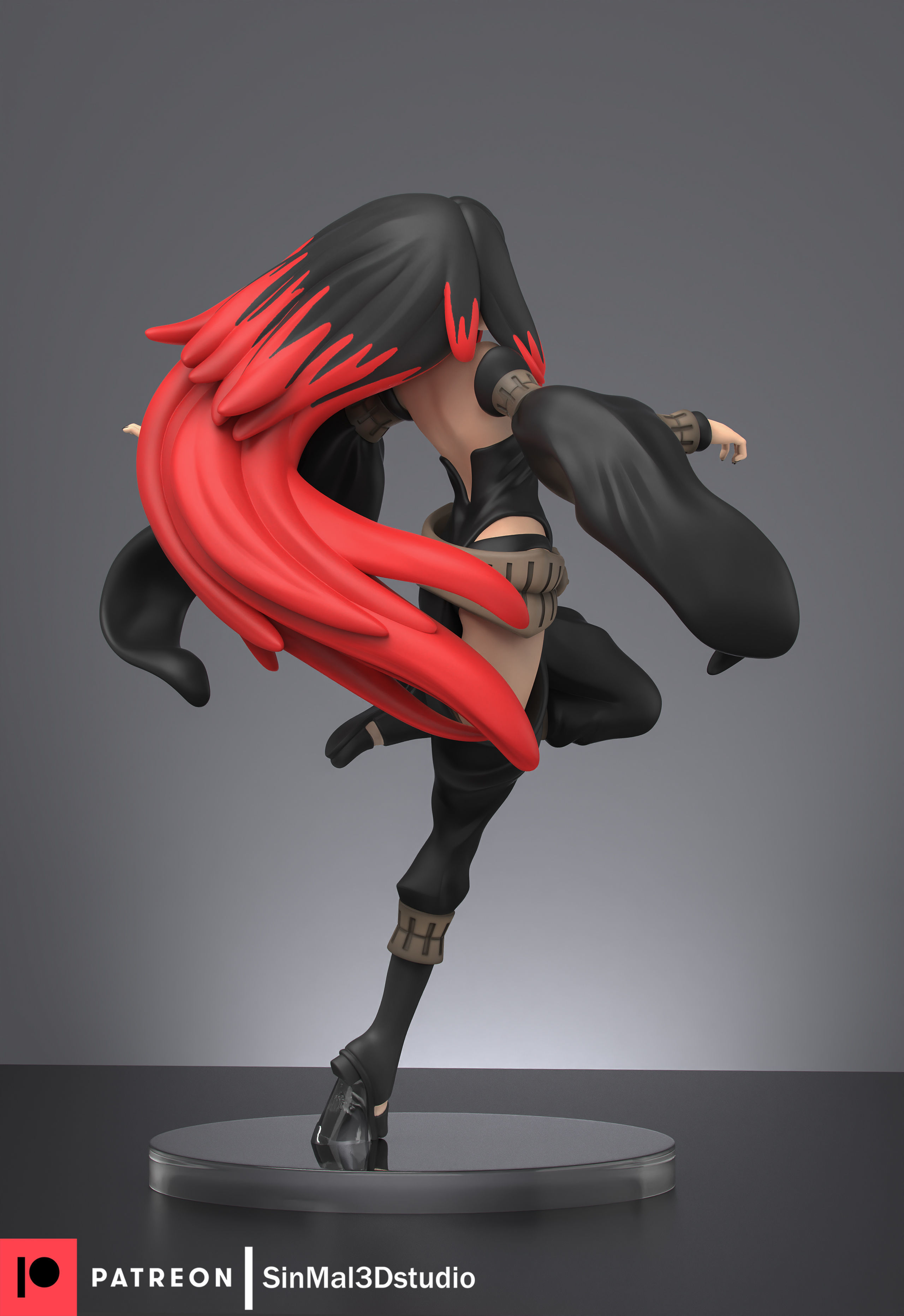 Gravity rush Raven 3d print model  3D print model_5