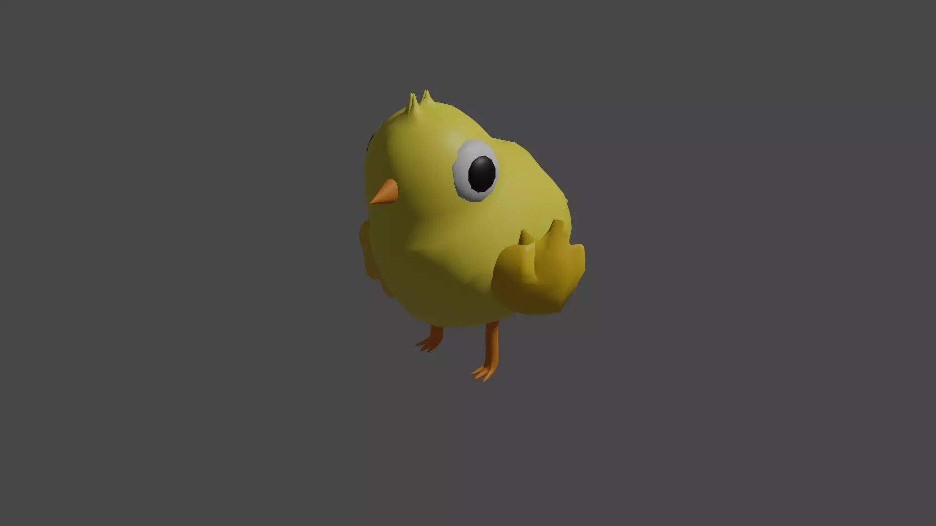 Low Poly Chicks Low-poly 3D model