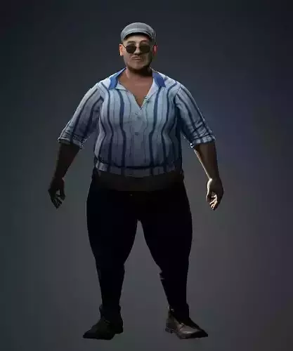 Fat Boy CGI Character 3D model