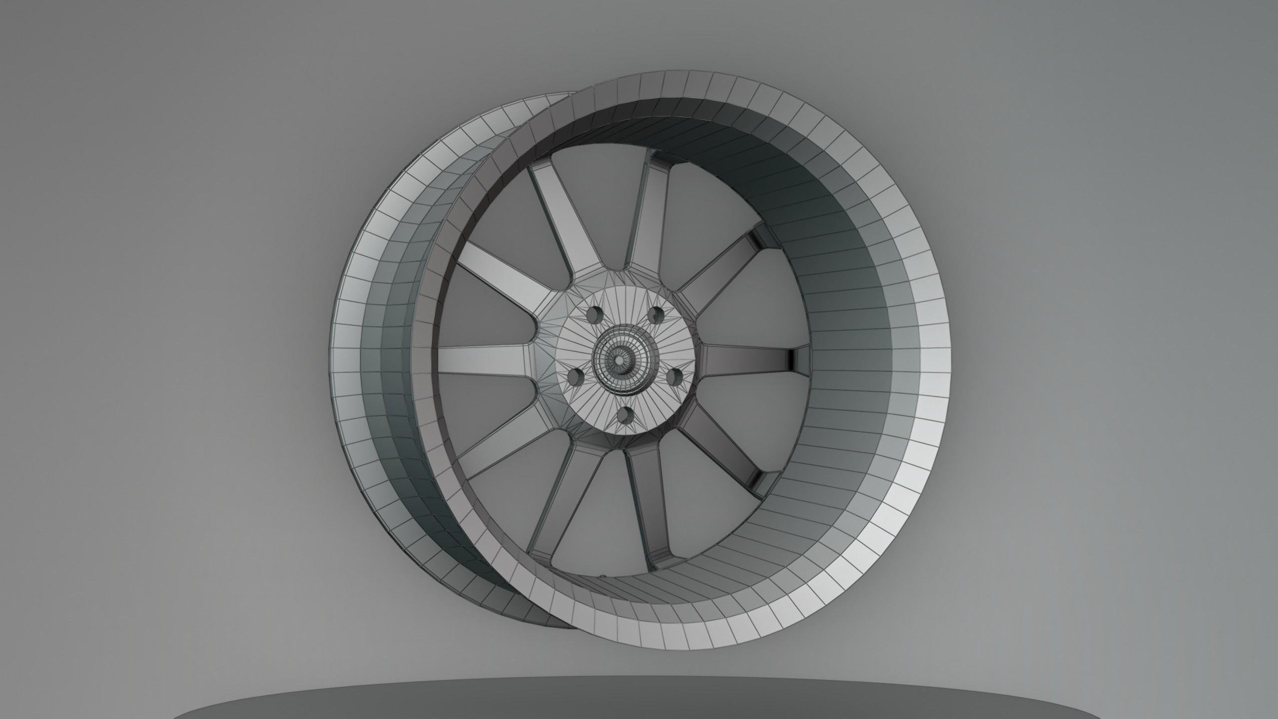 Ferrada FR4 Wheels - Game Ready - Low Poly - Fully Textured Low-poly 3D model_26