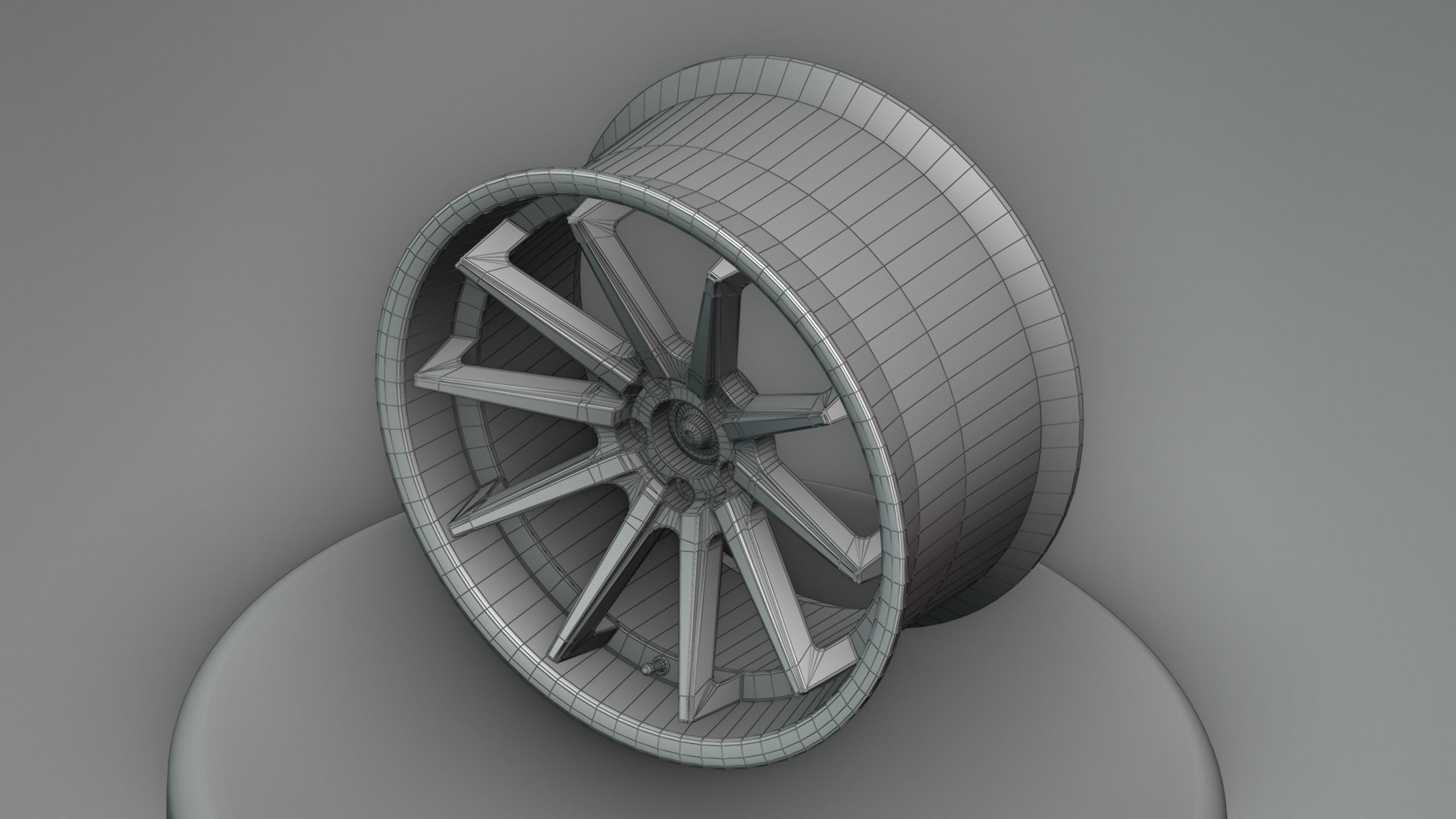 Ferrada FR4 Wheels - Game Ready - Low Poly - Fully Textured Low-poly 3D model_30