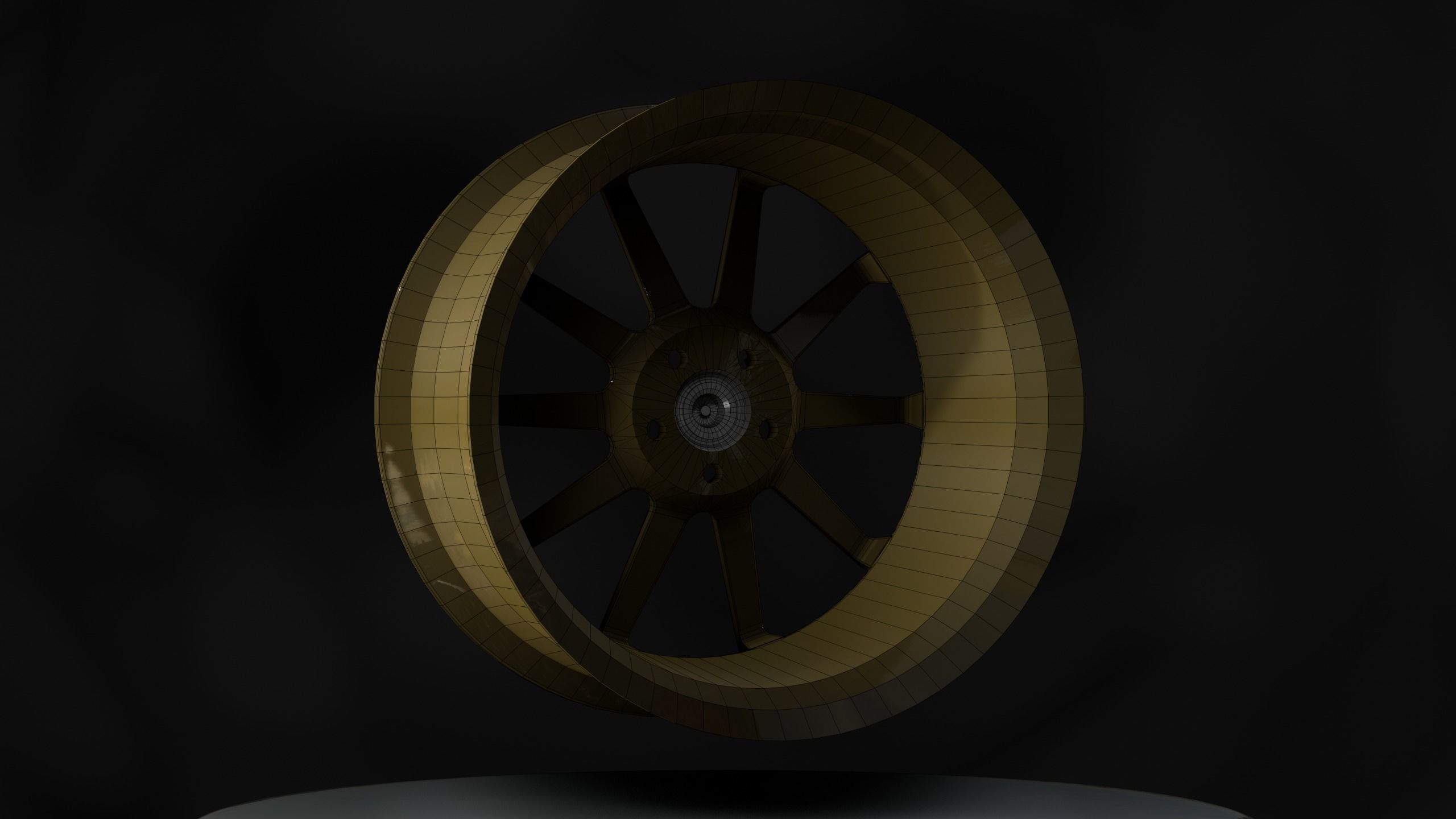 Ferrada FR4 Wheels - Game Ready - Low Poly - Fully Textured Low-poly 3D model_18