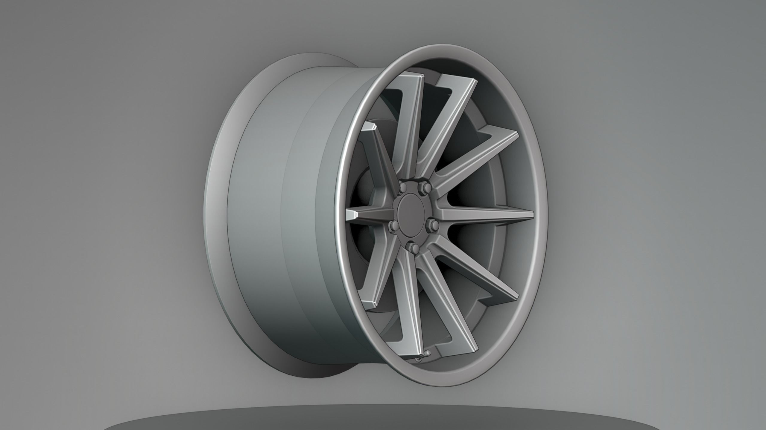 Ferrada FR4 Wheels - Game Ready - Low Poly - Fully Textured Low-poly 3D model_27