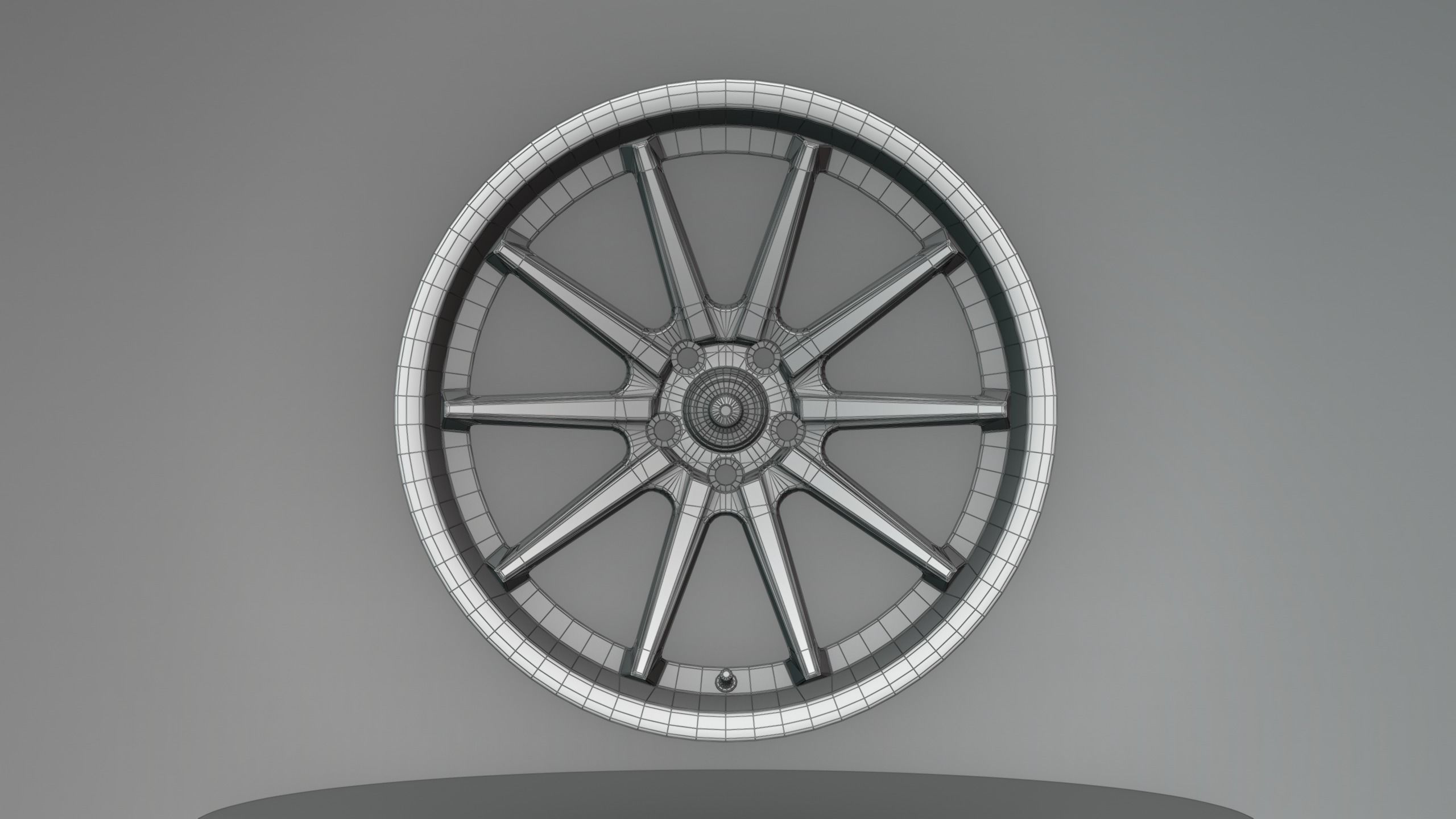 Ferrada FR4 Wheels - Game Ready - Low Poly - Fully Textured Low-poly 3D model_22