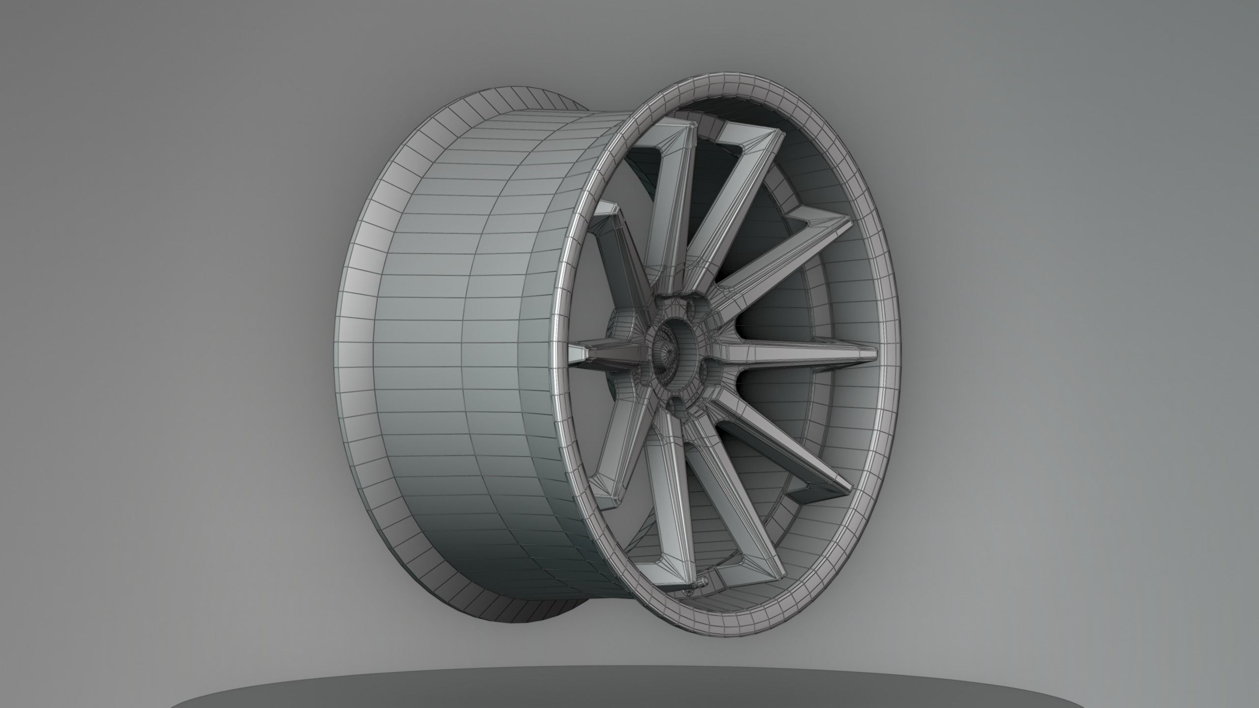 Ferrada FR4 Wheels - Game Ready - Low Poly - Fully Textured Low-poly 3D model_28