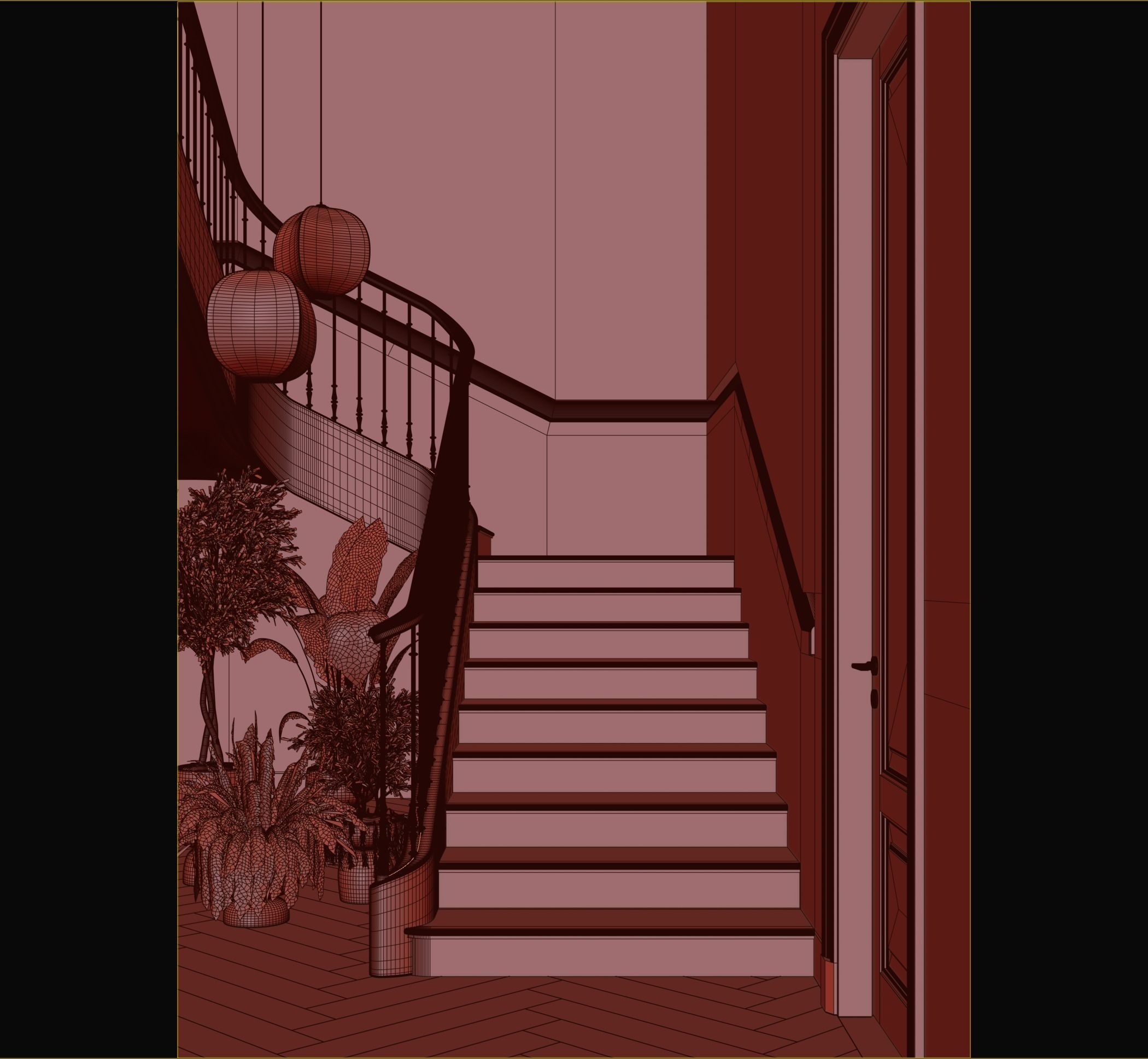 The UC Stair 3D model_4