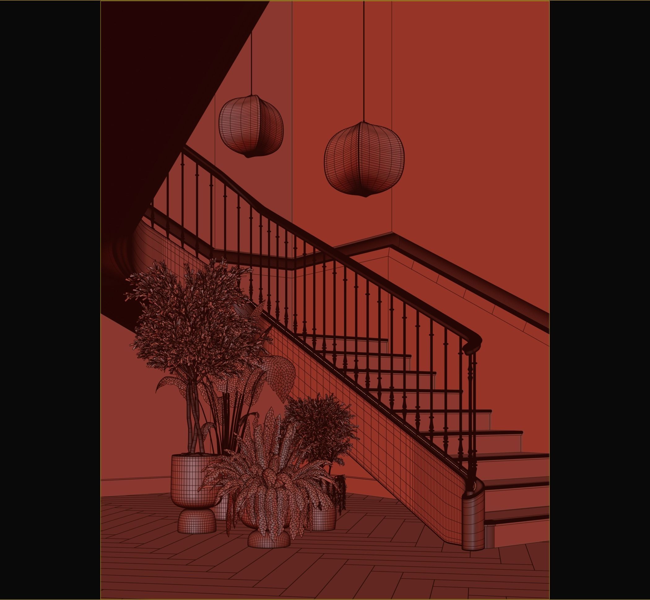 The UC Stair 3D model_5