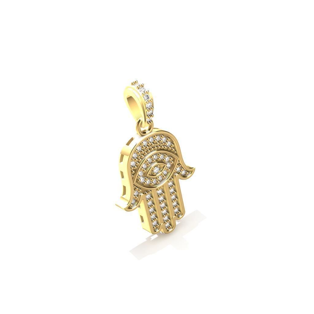 Mano de Fatima Hamsa 3D print model_2