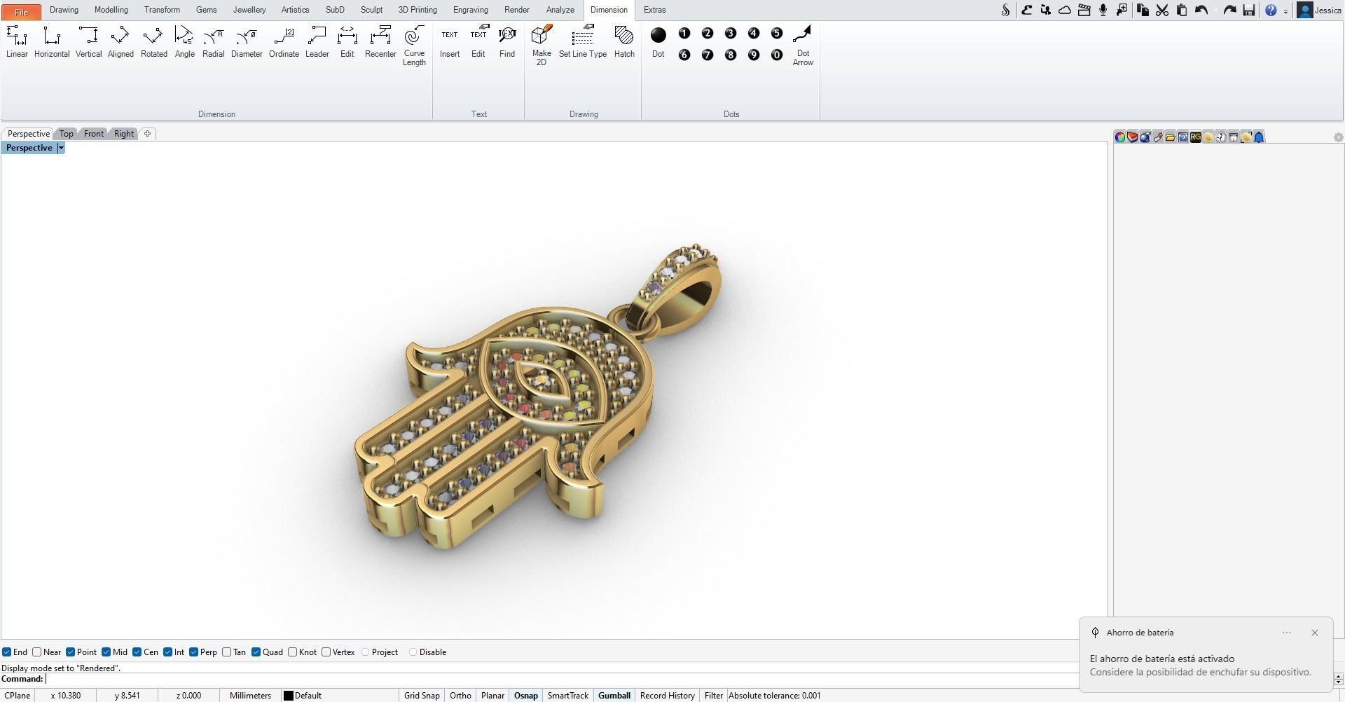 Mano de Fatima Hamsa 3D print model_4
