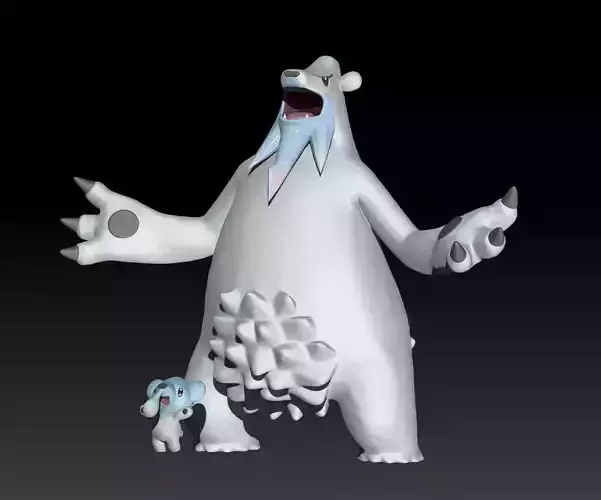 Pokemon Cubchoo Beartic 3D print model