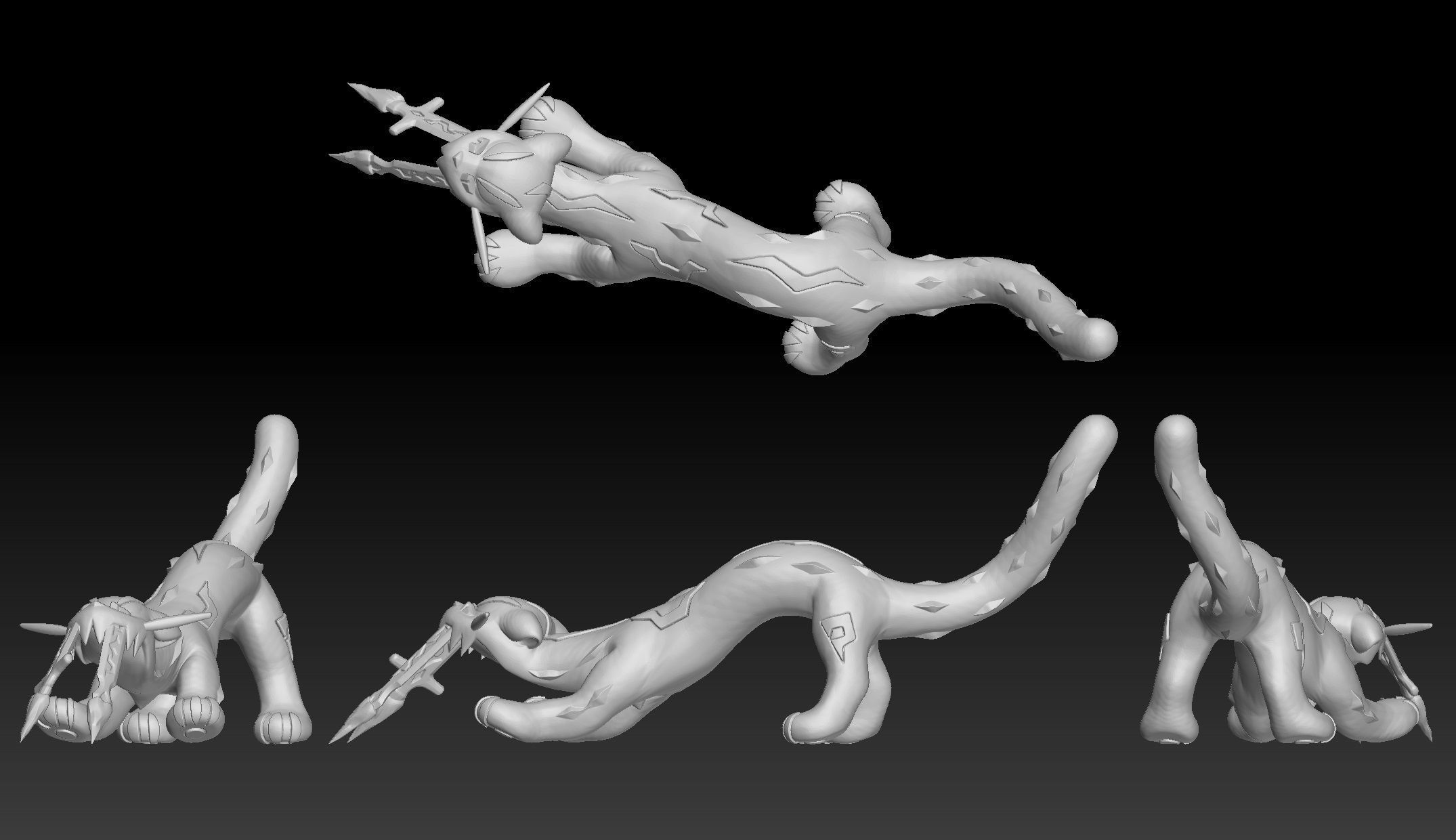 Pokemon Chien-Pao 3D print model_1