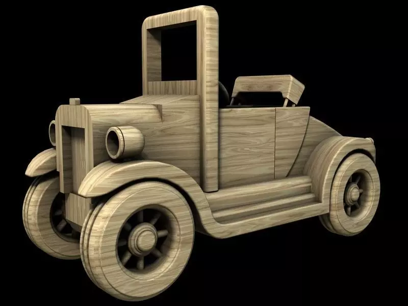 Wooden Toy Car 3D print model