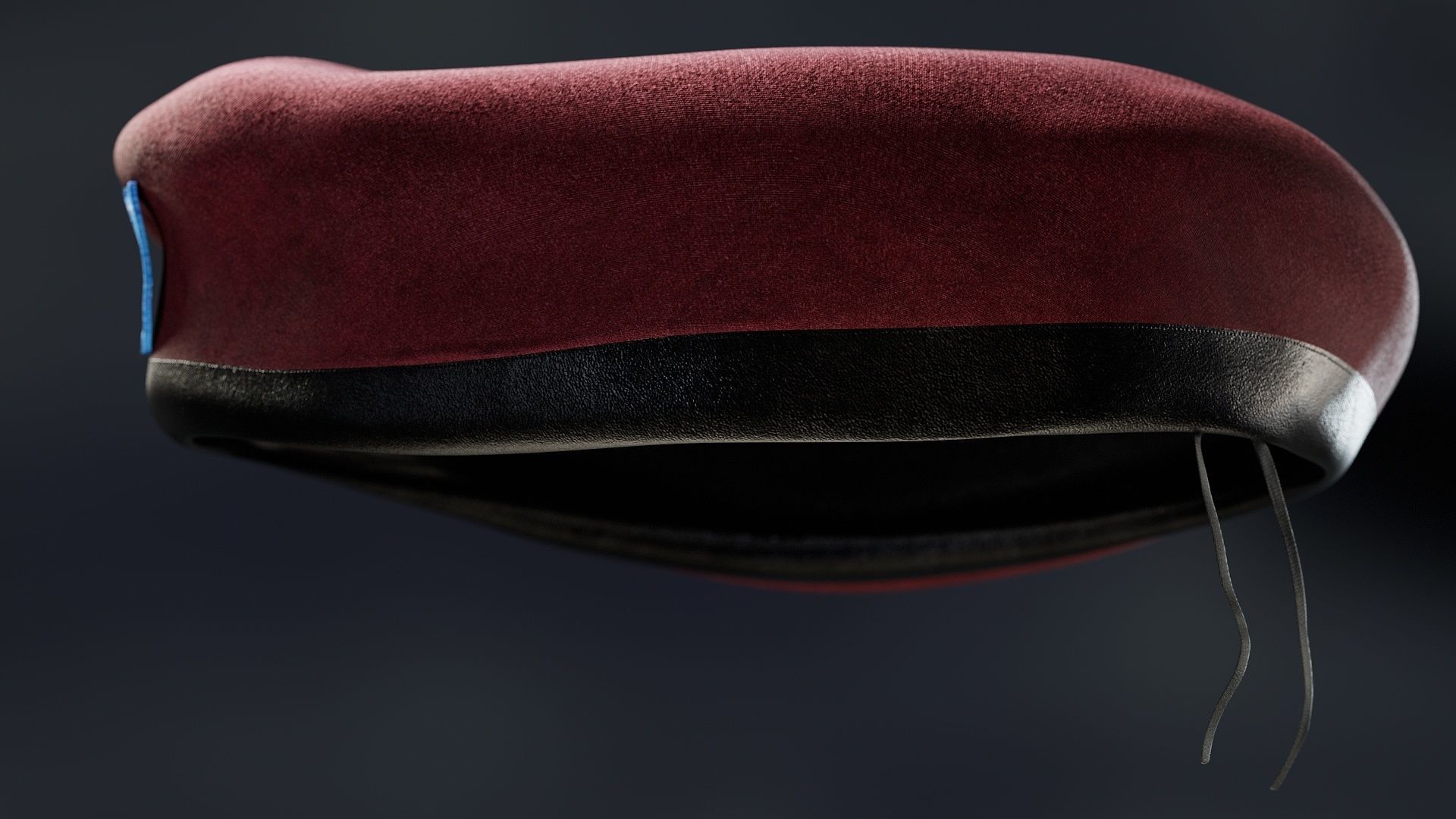 Army collection  Beret and Hand  Low-poly 3D model_27