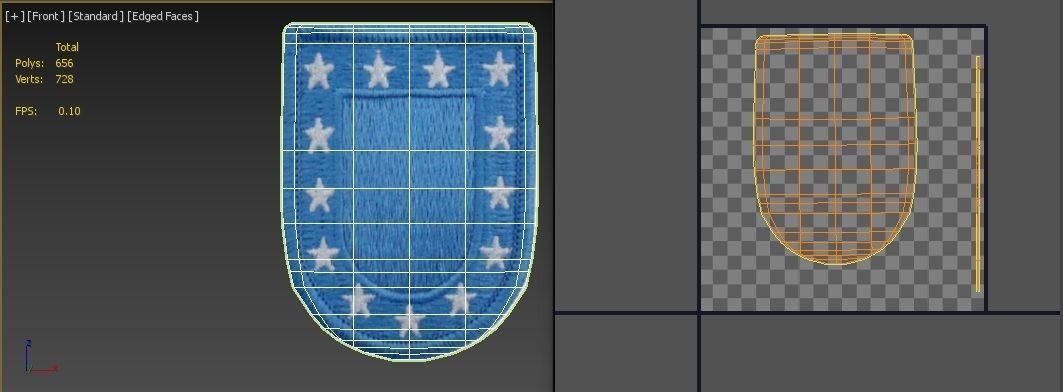 Army collection  Beret and Hand  Low-poly 3D model_55