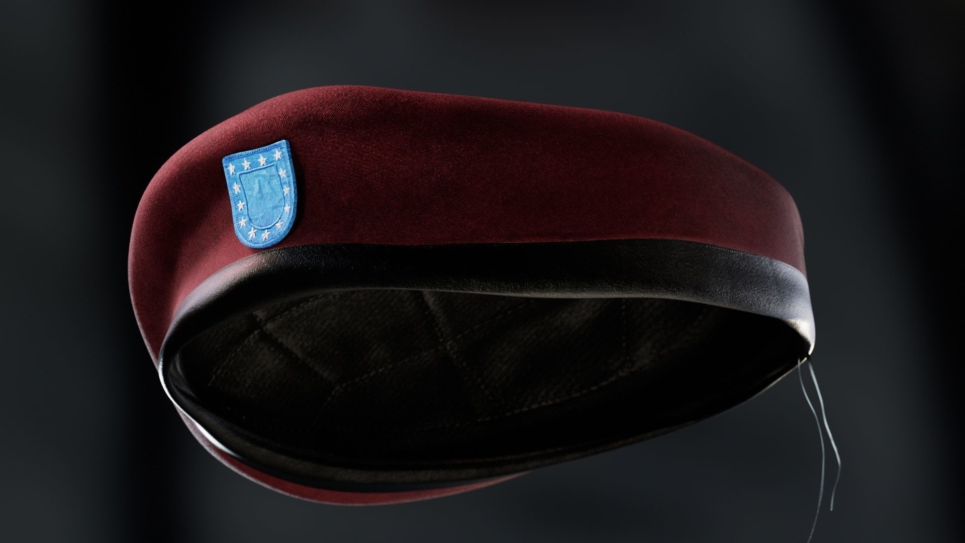 Army collection  Beret and Hand  Low-poly 3D model_31