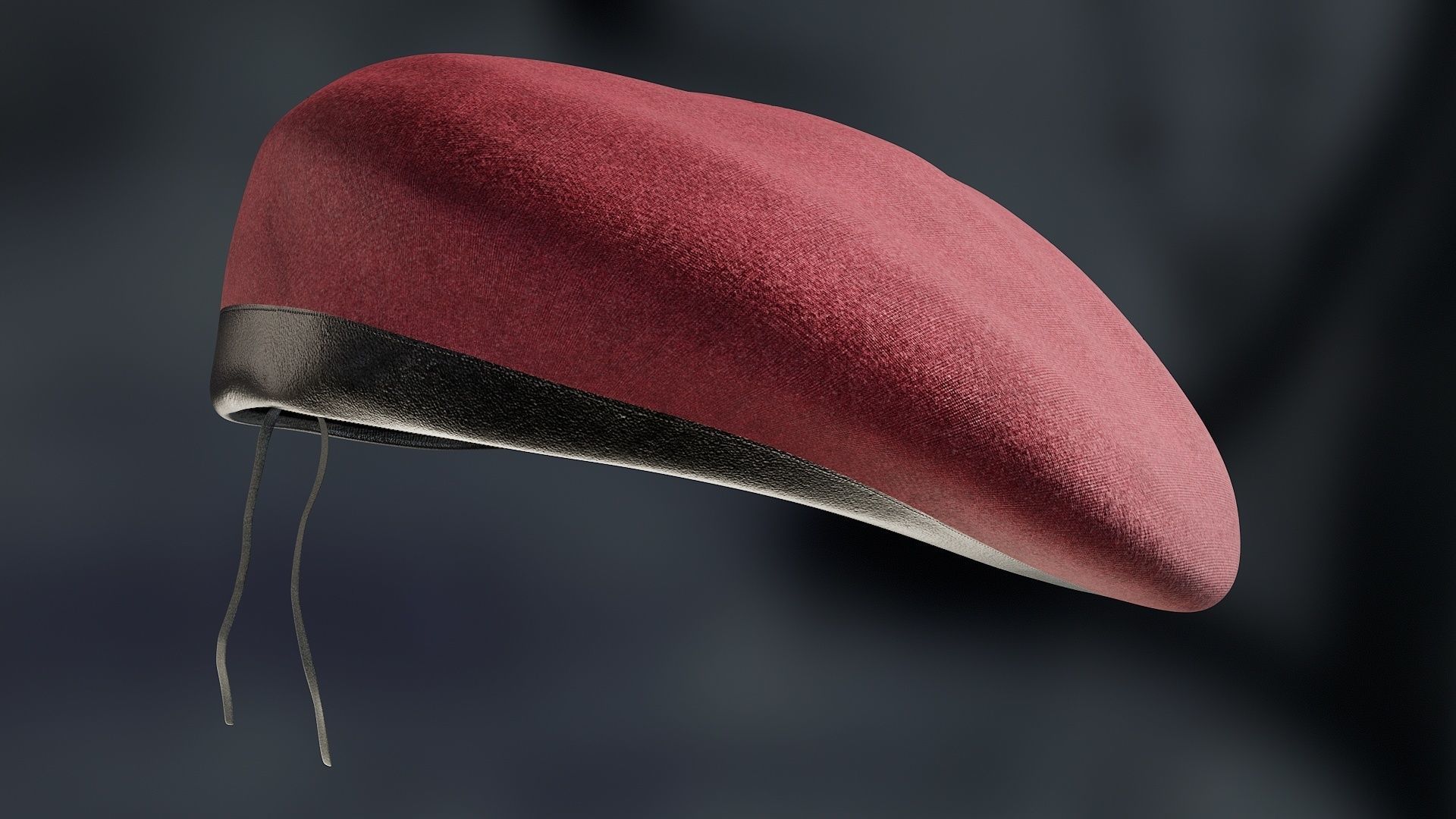 Army collection  Beret and Hand  Low-poly 3D model_26