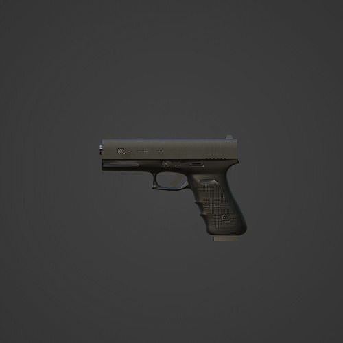 Glock 22 Pistol - Game Ready Free low-poly 3D model