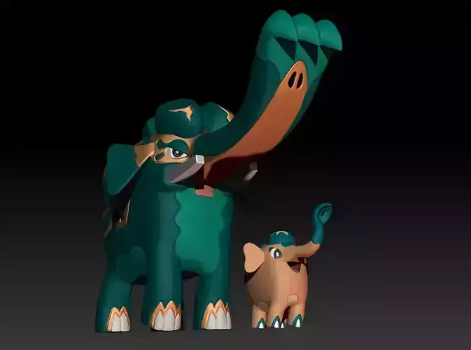 Pokemon Cufant Copperajah
