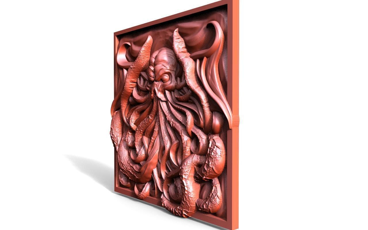 Cthulhu CNC  3D print model_1